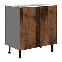 Tessa 80d 2f bb kuhinjski element 2 vrata 80x50x87 cm rustik drvo/tamno sivi
