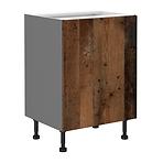 Tessa 60d 1f bb kuhinjski element 1 vrata 60x50x87 cm rustik drvo/tamno sivi