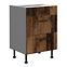 Tessa 60d 3s bb kuhinjski element 3 ladice 60x50x87 cm rustik drvo/tamno sivi