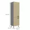 Scandi 60dk-215 2f kuhinjski element 2 vrata 60x55x215 cm natur/tamno sivi,2