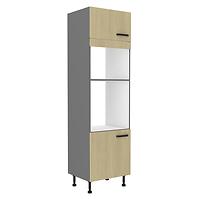 Scandi 60dpm-215 2f kuhinjski element 2 vrata 60x55x215 cm natur/tamno sivi