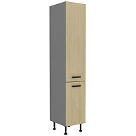 Scandi 40dk-215 2f kuhinjski element 2 vrata 40x57x215 cm natur/tamno sivi
