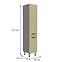 Scandi 40dk-215 2f kuhinjski element 2 vrata 40x57x215 cm natur/tamno sivi,2