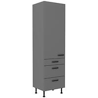 Nessa 60dks-215 1f 3s ormar 1 vrata+1lad.+2koša 60x55x215 tamno sivi