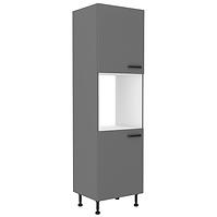 Nessa 60dp-215 2f ormar 2vrata+otvor za pećnicu 60x55x215 tamno sivi