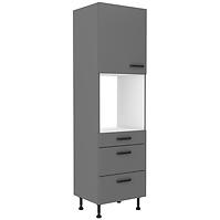 Nessa 60dps-215 1f 3s ormar 1vrata+1lad+2koša 60x55x215 tamno siva