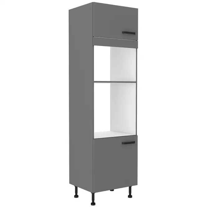 Nessa 60dpm-215 2f ormar 2vrata+2otvora za pećnicu 60x55x215 tamno sivi