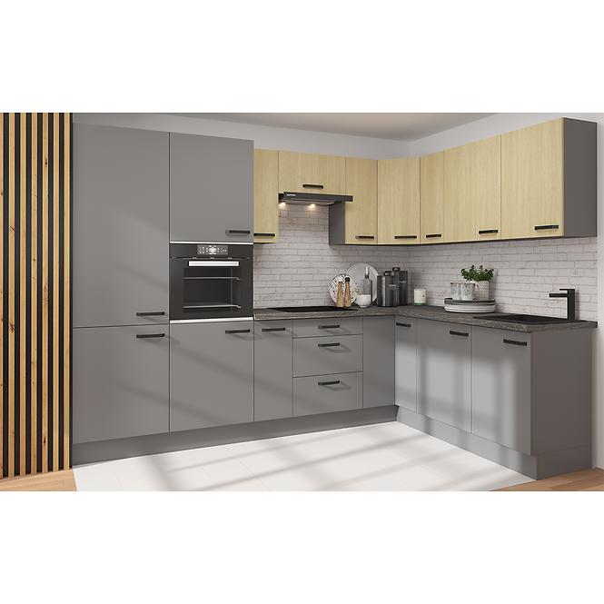 Nessa 60dpm-215 2f ormar 2vrata+2otvora za pećnicu 60x55x215 tamno sivi