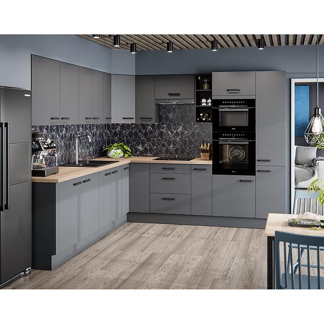 Nessa 60dpm-215 2f ormar 2vrata+2otvora za pećnicu 60x55x215 tamno sivi