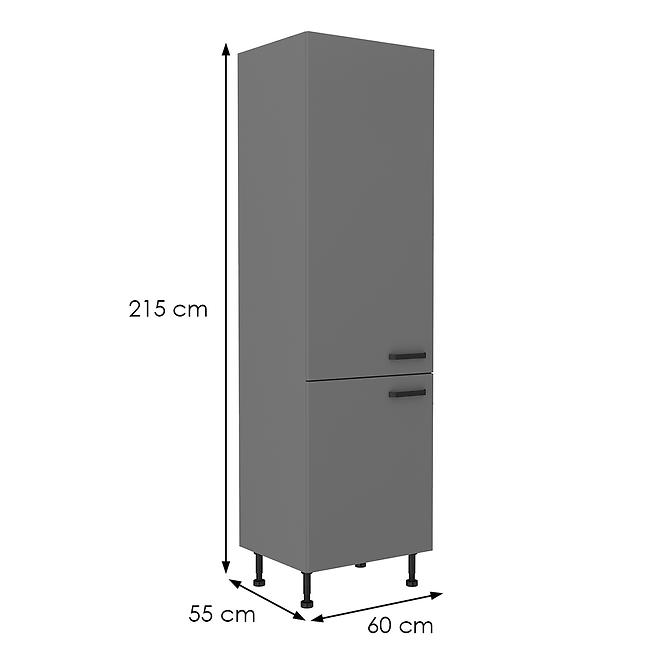 Nessa 60lo-215 2f ormar 2 vrata 60x55x215 tamno sivi