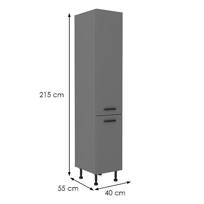 Nessa 40dk-215 2f ormar 2 vrata 40x57x215 tamno sivi