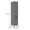 Nessa 40dk-215 2f ormar 2 vrata 40x57x215 tamno sivi,2