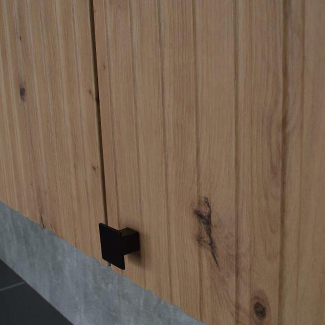 Ava 60dks-215 1f 3s kuhinjski element 1 vrata+3 ladice 60x55x215 cm natur (artisan hrast)/siva