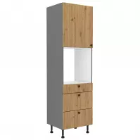 Ava 60dps-215 1f 3s kuhinjski element 1 vrata+ 3 ladice 60x57x215 cm natur (artisan hrast)/siva Ava 60dps-215 1f 3s kuhinjski element 1 vrata+ 3 ladice 60x57x215 cm natur (artisan hrast)/siva