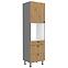 Ava 60dps-215 1f 3s kuhinjski element 1 vrata+ 3 ladice 60x57x215 cm natur (artisan hrast)/siva