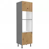 Ava 60dpm-215 2f kuhinjski element  2 vrata+ 1 polica 60x55x215 cm natur (artisan hrast)/siva Ava 60dpm-215 2f kuhinjski element  2 vrata+ 1 polica 60x55x215 cm natur (artisan hrast)/siva