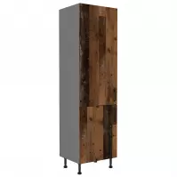 Tessa 60dk-215 2f kuhinjski element 2 vrata 60x55x215 cm rustik drvo/tamno sivi