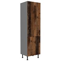 Tessa 60dk-215 2f kuhinjski element 2 vrata 60x55x215 cm rustik drvo/tamno sivi