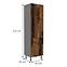 Tessa 60dk-215 2f kuhinjski element 2 vrata 60x55x215 cm rustik drvo/tamno sivi,2