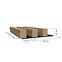 Zidni panel s lamelama 3d mdf/hdf hrast catania 41x190x2750,2