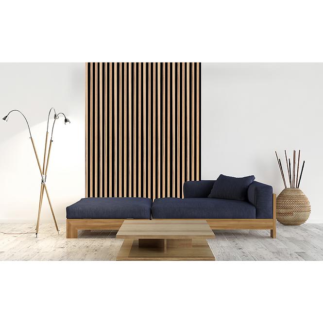 Zidni panel s lamelama 3d mdf/hdf hrast catania 41x190x2750