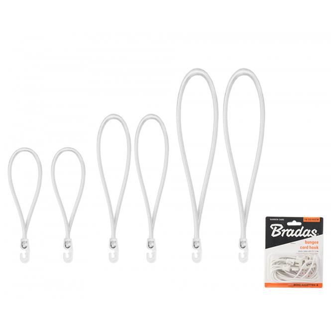 Elastična guma s PVC kukom, Bungee Cord hook 2x18cm / 2x25cm / 2x40cm