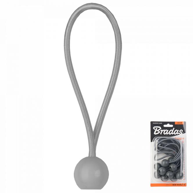 Set elastičnih gumica s kuglicom BUNGEE CORD BALL 10 kom. x 20cm