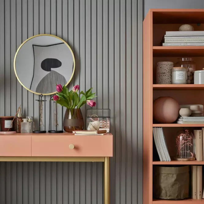 Zidni panel s lamelama vox linerio m-line siva 12x122x2650mm