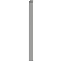 Desna  završna letvica linerio l-line sivi  2.65m