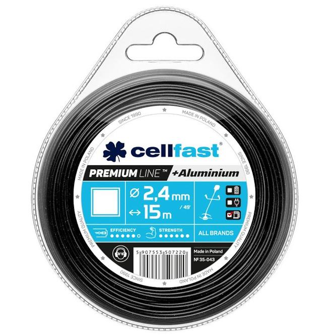CELLFAST Nit za trimer Premium kvadratna 2,4x15 35-043