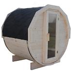 Drvena sauna bačva 1,5 m + električna peć Sentiotec 100 6kW