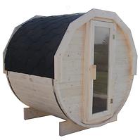 Drvena sauna bačva 1,5 m + električna peć Sentiotec 100 6kW