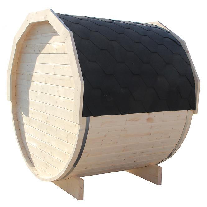 Drvena sauna bačva 1,5 m + električna peć Sentiotec 100 6kW