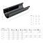 Krovni oluk 125 mm 4 m Bryza u boji cigle,3