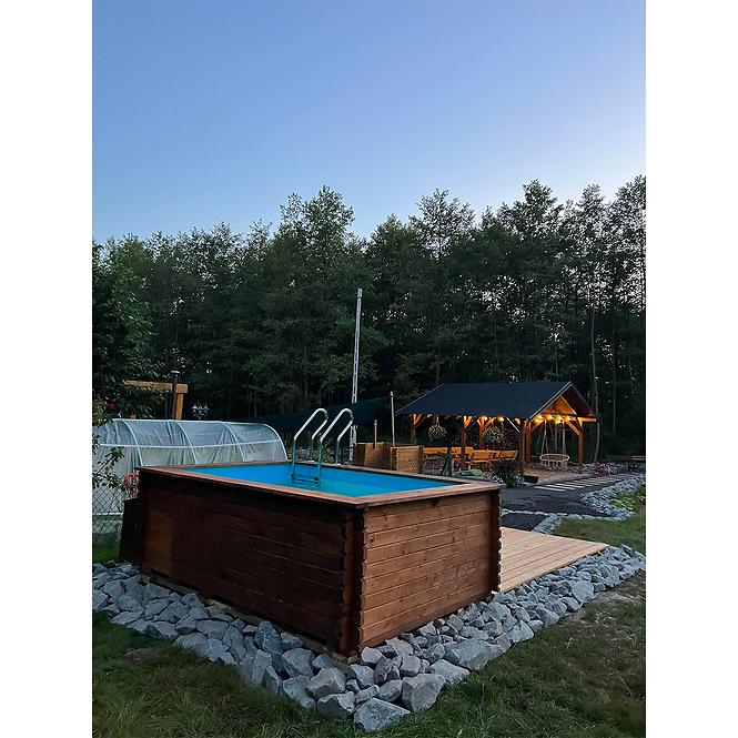 Drveni vrtni bazen 3x2 m
