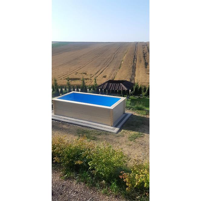 Drveni vrtni bazen 4x2 m