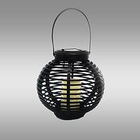 Solarna svjetiljka LANTER OWAL CRNO VO2792