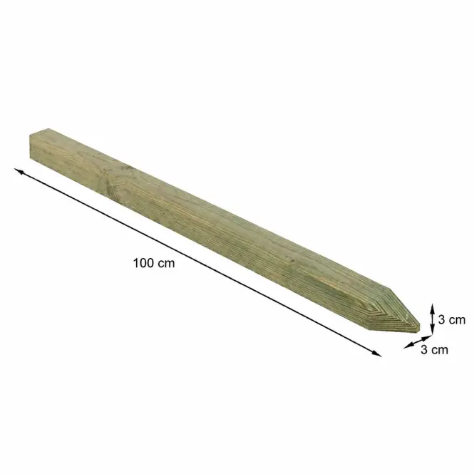 Strugani kolac 3x3x100 cm