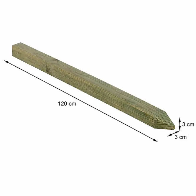Strugani kolac 3x3x120 cm