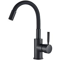 Fleksibilna slavina za umivaonik i sudoper Mini black