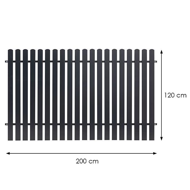 Panel ograda Mia pocinčana 2.00m h(1.20) RAL7016