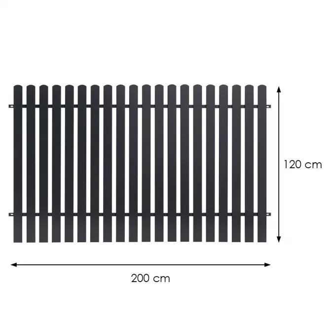Panel ograda Mia pocinčana 2.00m h(1.20) RAL7016