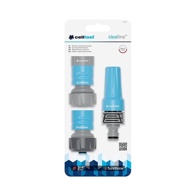 CELLFAST Set s ravnom prskalicom 3/4 50-710