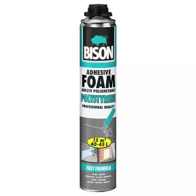 BISON PU FOAM GUN CONSTRUC POLYSTERENE 700ML