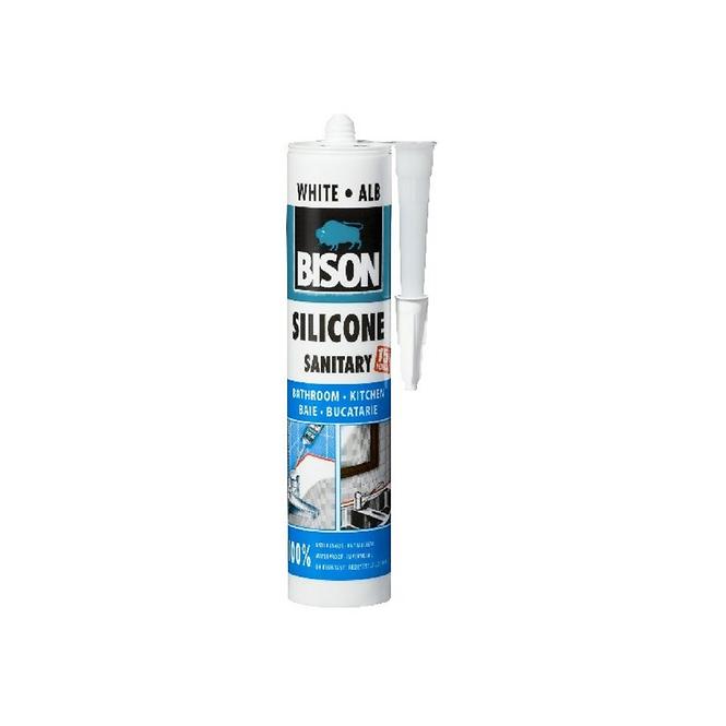 BISON SILICONE SANITARY WHITE 280ML