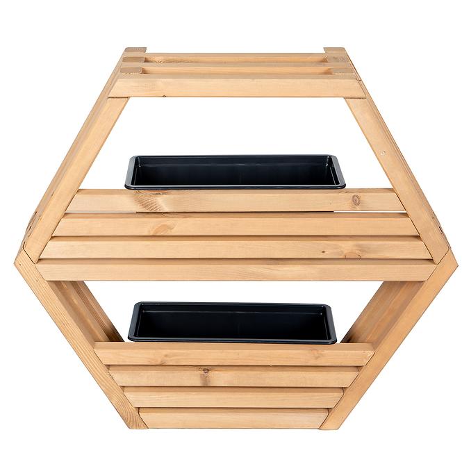 Polica hexen maxi cappucino 80x20x69cm