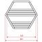 Polica hexen maxi cappucino 80x20x69cm,3