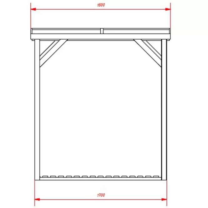 Drvarnica 180x120x195 cm siva
