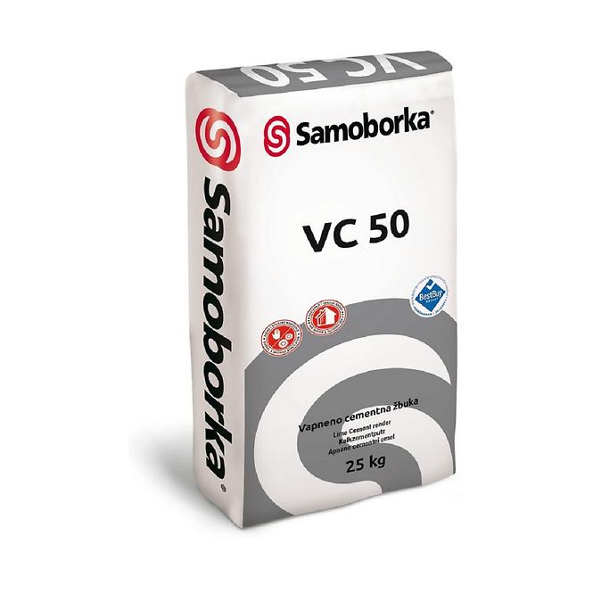 Samoborka vapneno cementna prianjajuća žbuka VC 50 25 KG