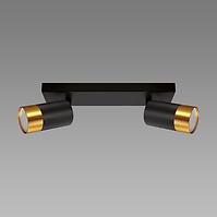 SVJETILJKA PUZON SPT GU10 2L BLACK/GOLD 04125 LS2